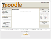 Tablet Screenshot of moodle.oazlin.cz